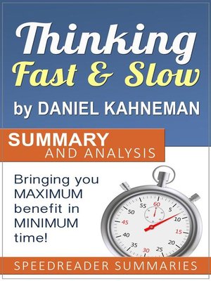 thinking fast and slow by daniel kahneman